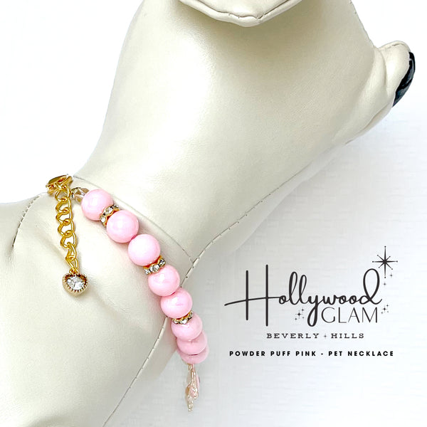 Beverly Hills Hollywood Glam Pearl Dog Necklace
