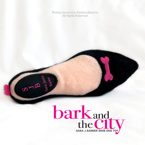 Bark and the City Petite Mini Heel Shoe Dog Toy