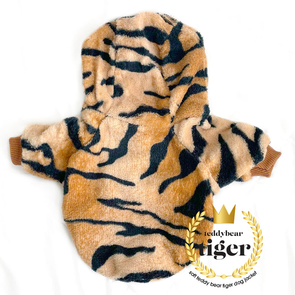 Designer Tiger Print Dog Hoodie