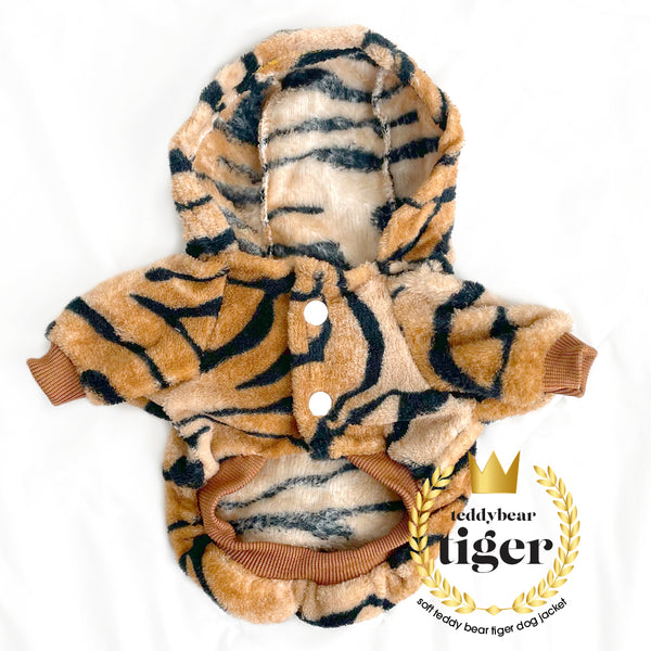 Designer Tiger Print Dog Hoodie