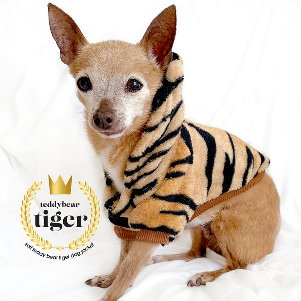 Designer Tiger Print Dog Hoodie