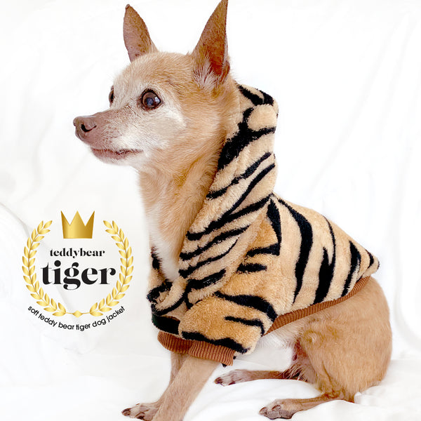 Designer Tiger Print Dog Hoodie
