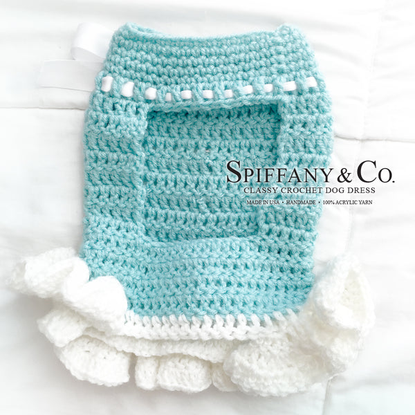 Sniffany & Company Charming Crochet Dog Dress